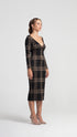 Deep V Neck Knitwear Dress